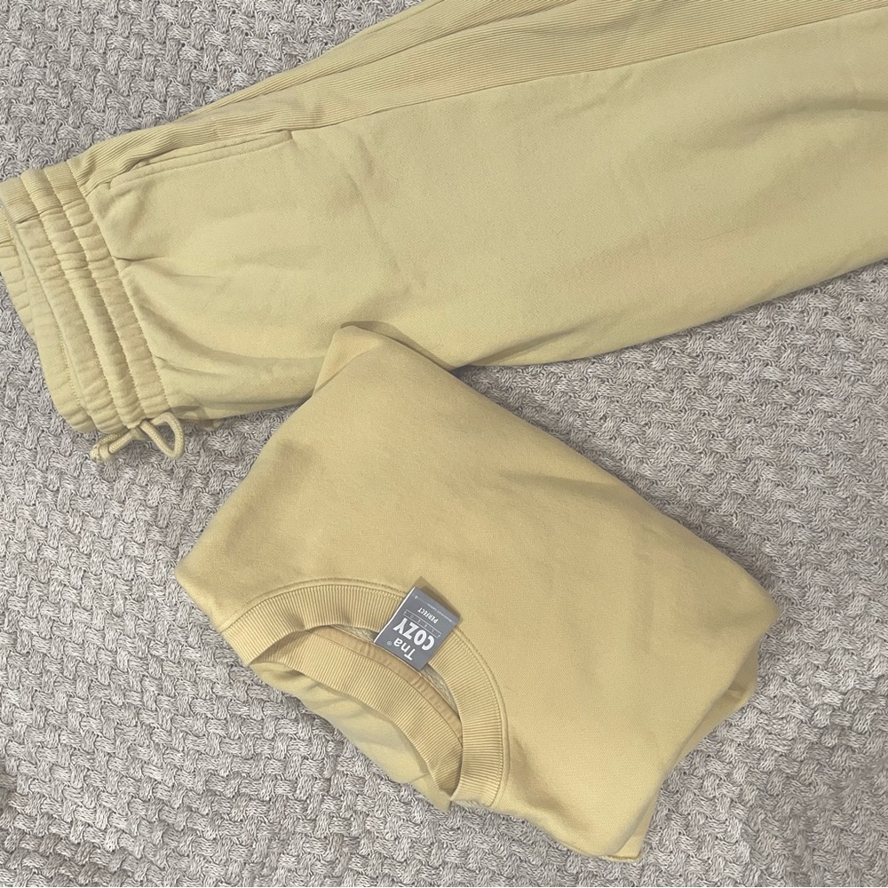 Aritzia Tna cozy fleece boyfriend sweatpants